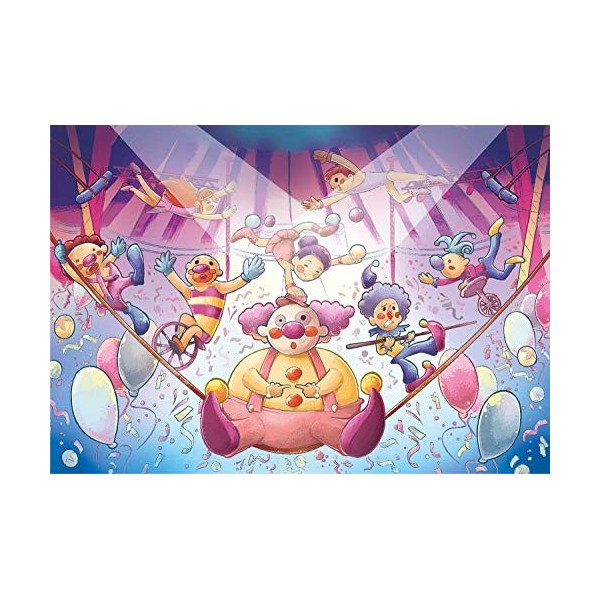 Clementoni Cirque-3x48 Enfant-boîte de 3 Puzzles 48 pièces -fabriqué en Italie, 4 Ans et Plus, 25264, No Color