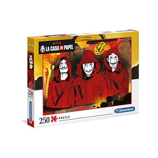 Clementoni CASA De Papel/Money Heist Heist-250 pièces, Adulte série Netflix, Film, Puzzle Movie-fabriqué en Italie, 29104, Mu