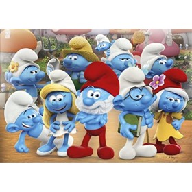 Clementoni- The Smurfs Supercolor Smurfs-60 Pièces, Enfants 5 Ans, Puzzle Dessin Animé-Fabriqué en Italie, 26191