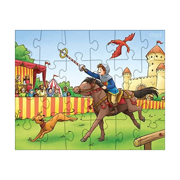 HABA-303353-Puzzle Le Chevalier Kilian Puzzle Enfant, 303353, Divers