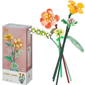 Lotvic Bloc de Construction, Blocs Construction Plantes, avec Boîte demballage Exquise Convient pour la Décoration de Chambr