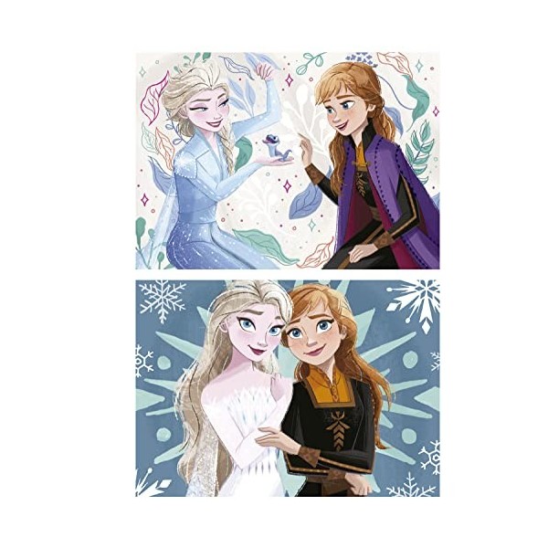 Educa - Lot de 2 Puzzles pour Enfants avec 20 pièces et Les Images de Frozen et Ses Amis. Taille : 28 x 20 cm. Recommandé pou