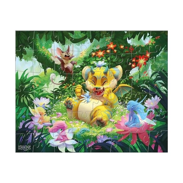 HABA 305917 Puzzles In Fantasyland- with 3 imaginative themes, 48 piece puzzle for ages 5 and Up