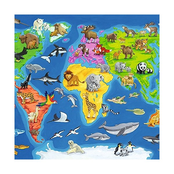 Ravensburger - Puzzle Enfant - Puzzle cadre 30-48 p - Les animaux dans le monde - Dès 4 ans - 06641