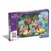 Clementoni- Disney Princess Supercolor Princess-104 Pièces, Enfants 6 Ans, Puzzle Dessin Animé-Fabriqué en Italie, 25743