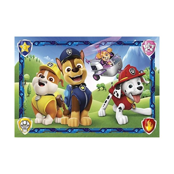 Clementoni- Paw Patrol Supercolor PatPatrouille-104 Pièces, Enfants 6 Ans, Puzzle Dessin Animé-Fabriqué en Italie, 27177