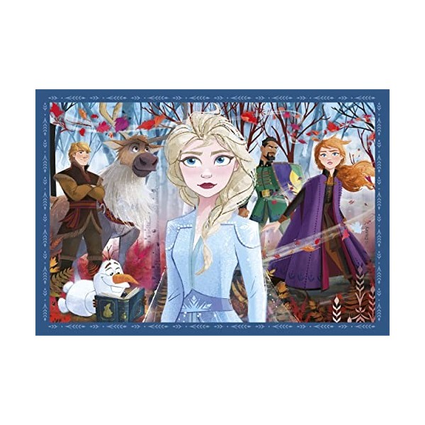 Clementoni Frozen Supercolor 4 in 1-Disney La Reine des Neiges Progressifs 12, 16, 20, 24 Pièces , Enfants 3 Ans, Puzzle Des