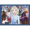 Clementoni Frozen Supercolor 4 in 1-Disney La Reine des Neiges Progressifs 12, 16, 20, 24 Pièces , Enfants 3 Ans, Puzzle Des