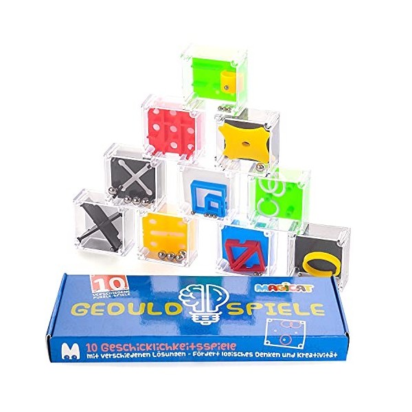 Magicat 10 Mini Puzzles | Jeux éducatifs daptitude et dingénierie pour Enfants | Puzzle Jeux avec différents Niveaux | Joue