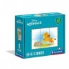 CLEMENTONI Cubo Animales 6pzs Does Not Apply 6 Cubes Disney 3 Ans-Jouet pour Future-Matériaux 100% recyclés-Fabriqué en Itali