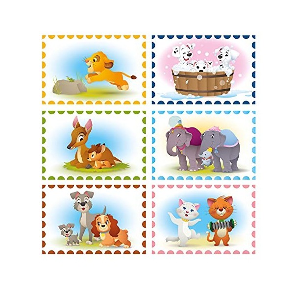 CLEMENTONI Cubo Animales 6pzs Does Not Apply 6 Cubes Disney 3 Ans-Jouet pour Future-Matériaux 100% recyclés-Fabriqué en Itali