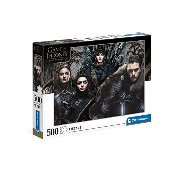 Clementoni Game of Thrones Thrones-500 pièces-Puzzle Adulte-fabriqué en Italie, 35091, No Color