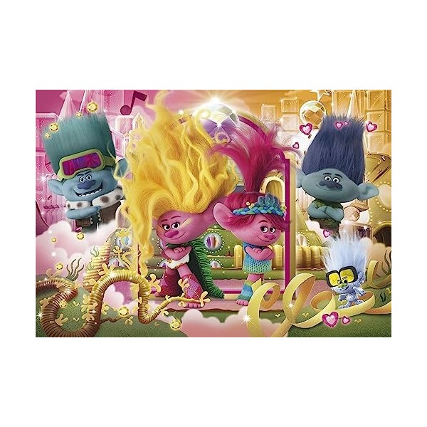 Clementoni - 27268 - Puzzle Trolls 3 - 104 Pièces - Jeu Educatif, de Réflexion et de Patience - Image de Qualité - 38 x 27 Cm