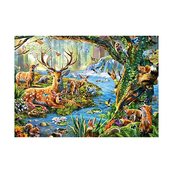 Castorland- Forest Puzzle, CSB52929, Coloris Assortis