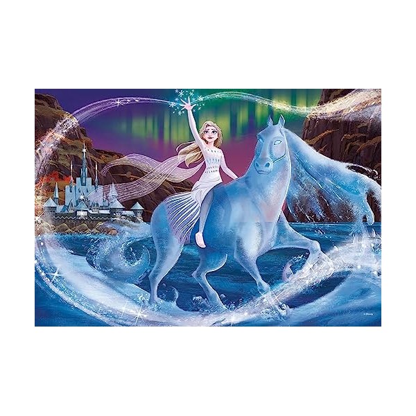 Clementoni- Frozen 2 Glowing Lights Collection-Disney La Reine des Neiges 2-104 pièces, 6 Ans Enfant Dessin animé, Puzzle Flu