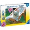 Ravensburger - Puzzle Enfant - Puzzle 200 p XXL - Chaton blanc - Dès 8 ans - 13289