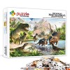 Puzzle One Piece 1000 pièces Dinosaure Puzzle Puzzle Adulte pour Adultes et Enfants dès 14 Ans - Premium Puzzle de qualité su