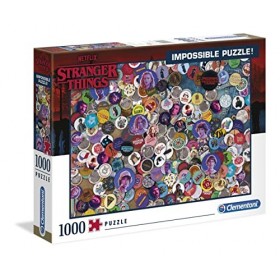 Clementoni Stranger Things-1000 pièces Netflix-puzzle adulte-fabriqué en Italie, 39528, No Color