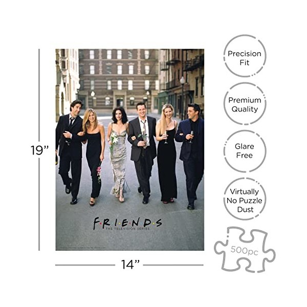 NMR Distribution 62172 Friends TV Series Wedding 500pc Jigsaw Puzzle nm , Black