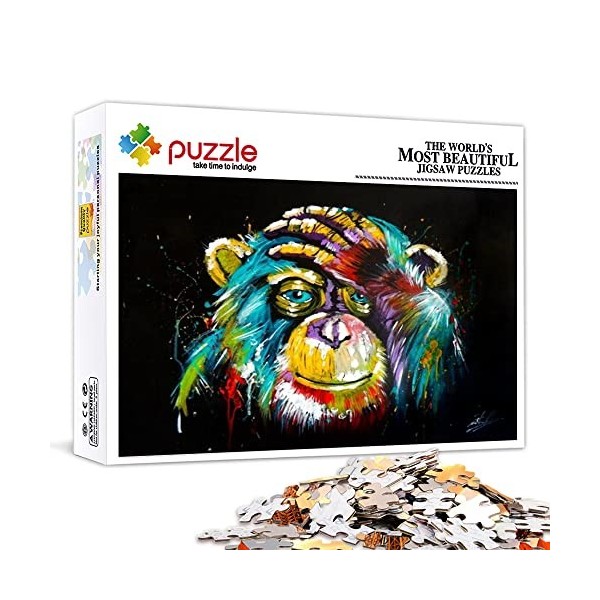 Puzzle 1000 pièces Adultes Girafe Animale Puzzle Casse tête Adulte pour Adultes et Enfants dès 14 Ans - Premium Puzzle de qua