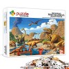 Puzzle 1000 Pieces Dinosaure Puzzle Puzzle Friends Jeu de Cerveau Puzzle en lentraînement cérébral des Enfants et des Adoles