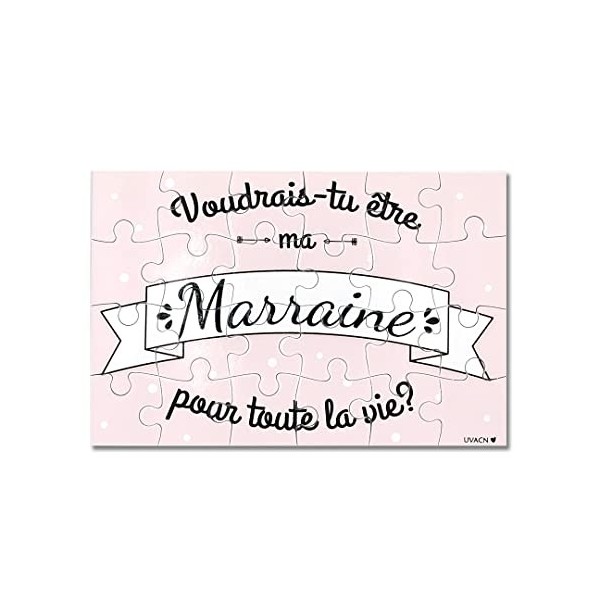 Un Voeu à Chaque Noeud Puzzle marraine | Demande marraine | Veux-tu être ma marraine ? | Annonce naissance