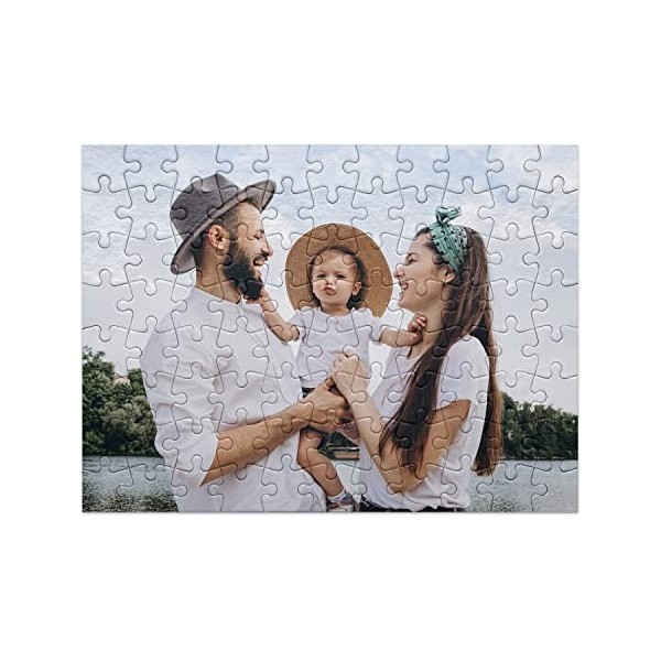 PICANOVA – Puzzle Personnalisé – 88 Pièces 27x20 cm – Puzzle avec Votre Photo – Personnaliser avec Votre Propre Image & Tex
