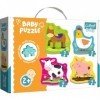 Trefl-de 3 à 6 Pièces, 4 Sets, pour Enfants à partir de 2 Ans Puzzle, TR36070, Multicolored