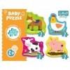 Trefl-de 3 à 6 Pièces, 4 Sets, pour Enfants à partir de 2 Ans Puzzle, TR36070, Multicolored