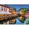 Clementoni - Le Vieux Strasbourg - Puzzle de 500 Pièces - Jeu de Patience et de Réflexion - Format Paysage - Image Net - 49 x