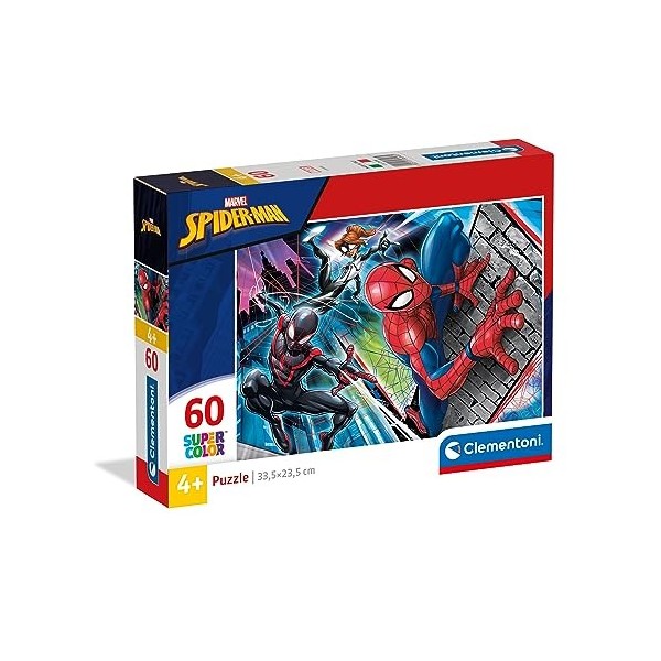Clementoni- Supercolor Collection-Spider-Man-60 pièces- 26048