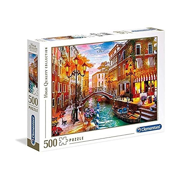 Clementoni-Clementoni-35063-Sunset Over Venice-500 pièces, 35063, Multicolore