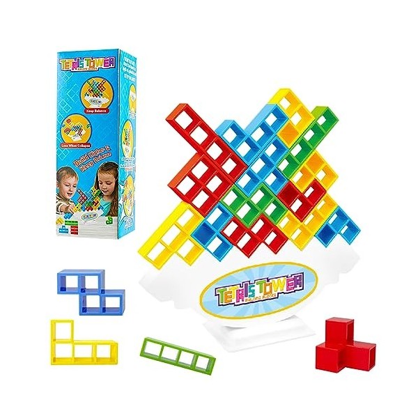 Blocs, jeu d'équilibre Tetra Tower, blocs de construction d