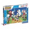 Clementoni- Sonic Supercolor Puzzle-Sonic-104 Pièces, Enfants 6 Ans, Puzzle Dessin Animé-Fabriqué en Italie, 27256