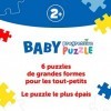 Trefl Baby Progressive Animaux, de 2 à 6, Carton Le Plus Epais, Grands Eléments, Forme de Puzzle Sympathique, pour Enfants à 