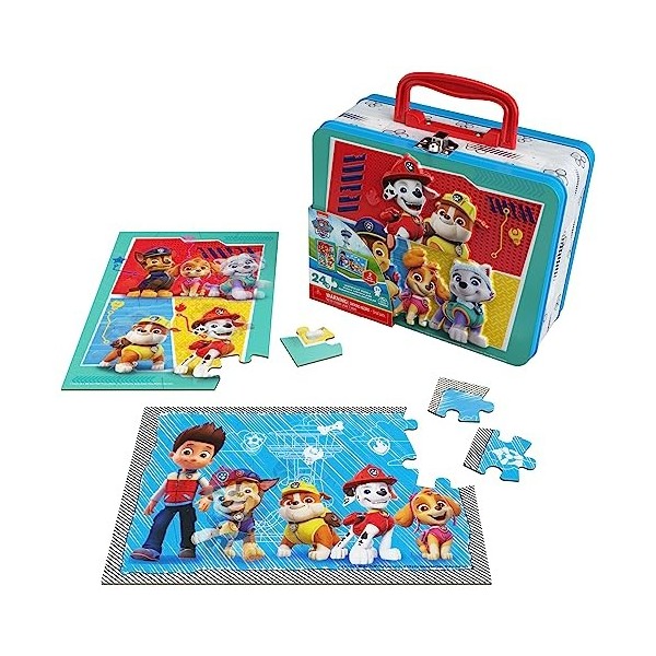 LA PAT PATROUILLE - Grande Valisette Avec 2 Puzzles Lenticulaires - Chase Marcus Stella Ruben Ryder La Pat Patrouille - Jeu d