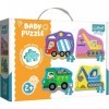 Trefl-de 3 à 6 Pièces, 4 Sets, pour Enfants à partir de 2 Ans Puzzle, 36072, Multicolored