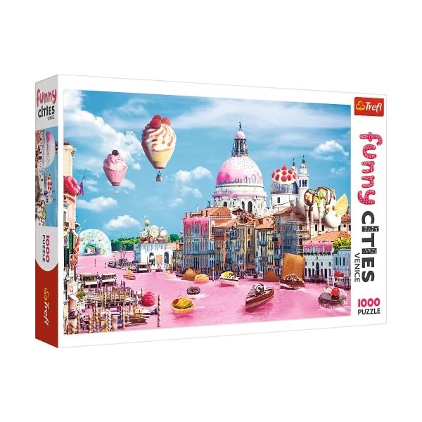 Trefl Bonbons à Venise 1000 Pièces Villes Amusantes Qualité Premium pour Adultes et Enfants à partir de 12 Ans Puzzle, TR1059