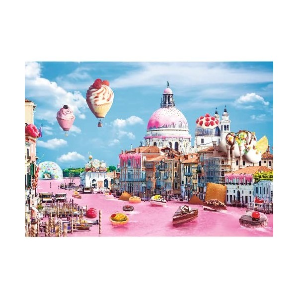 Trefl Bonbons à Venise 1000 Pièces Villes Amusantes Qualité Premium pour Adultes et Enfants à partir de 12 Ans Puzzle, TR1059