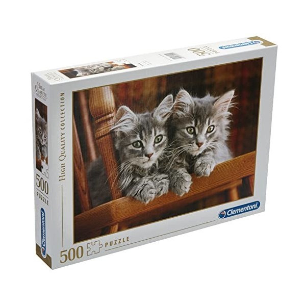 Clementoni - 30545.2 - Puzzle - Deux chatons - 500 Pièces