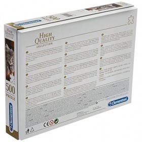 Clementoni - 30545.2 - Puzzle - Deux chatons - 500 Pièces