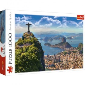 Trefl Brésil-1000 Ville, Colline, Vue Aérienne, DIY Puzzle, Divertissement Créatif, Cadeau, Classiques pour Adultes et Enfant