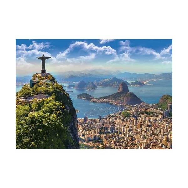 Trefl Brésil-1000 Ville, Colline, Vue Aérienne, DIY Puzzle, Divertissement Créatif, Cadeau, Classiques pour Adultes et Enfant