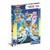 Clementoni Supercolor Paw Patrol – 104 pièces Enfants 6 Ans, Dessins animés, Puzzle Super-héros – Fabriqué en Italie, 27165, 