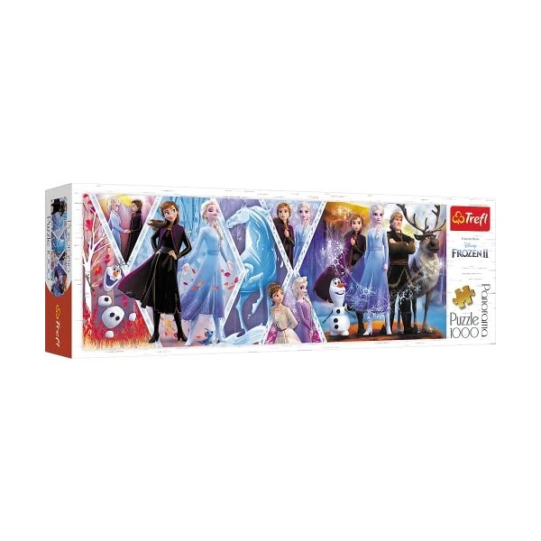 Trefl Disney Frozen 2, 1000 PIèces, Panorama, Qualité Premium, pour Adultes et Enfants à partir de 12 Ans Puzzle, TR29048, La