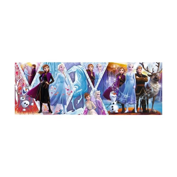 Trefl Disney Frozen 2, 1000 PIèces, Panorama, Qualité Premium, pour Adultes et Enfants à partir de 12 Ans Puzzle, TR29048, La