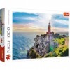 Trefl 1000 Pièces Grèce Vue sur la Colline Falaise Surface de leau DIY Divertissement Créatif Cadeau Puzzle Classique pour A