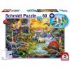 Schmidt Spiele- Dinosaure, Puzzle pour Enfants de 60 pièces, 56372, Coloré