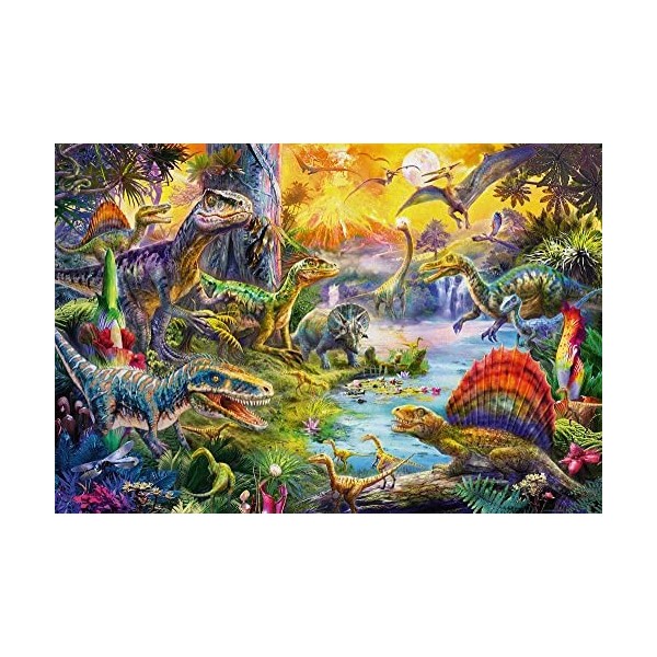 Schmidt Spiele- Dinosaure, Puzzle pour Enfants de 60 pièces, 56372, Coloré