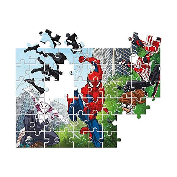 Clementoni Play For Future-Marvel Spiderman-104 pièces-puzzle enfant-matériaux 100% recyclés-fabriqué en Italie, 6 ans et plu